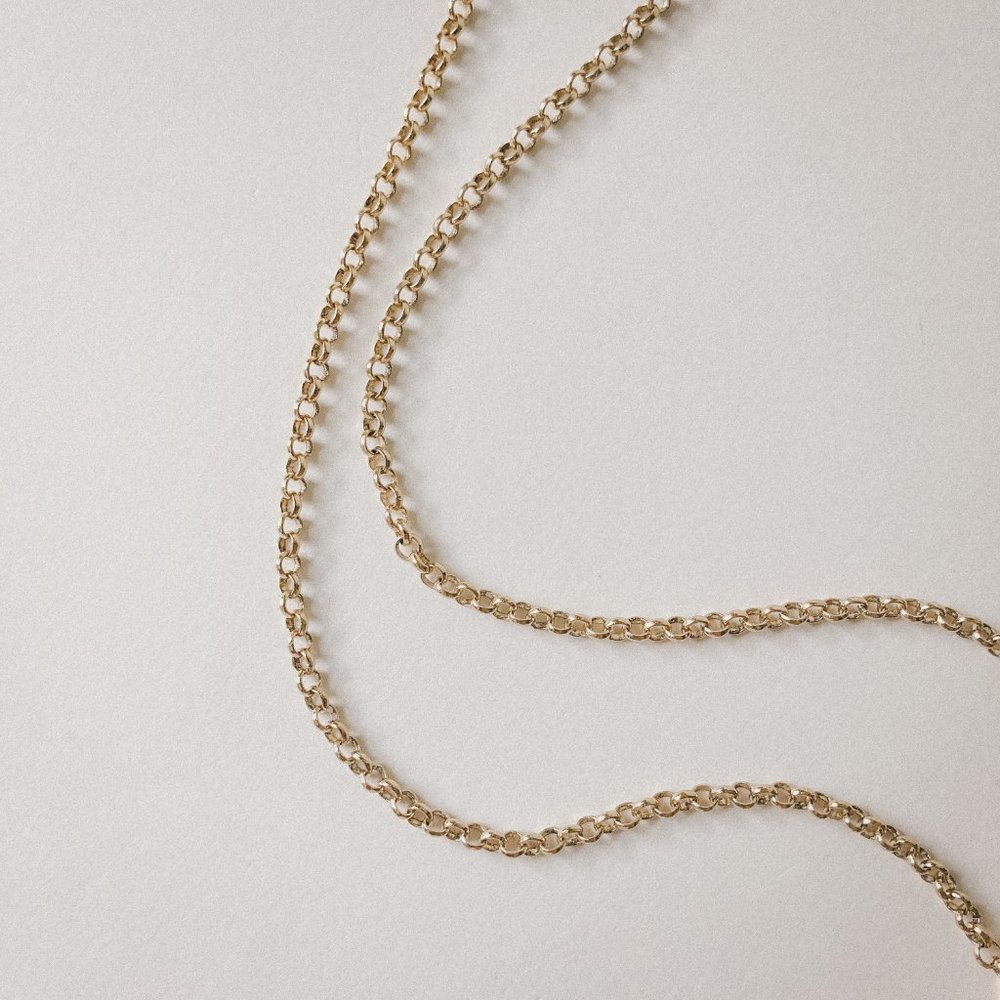 J. Crew Orange Rhinestone Pendant Gold Necklace - Picture 5 of 8